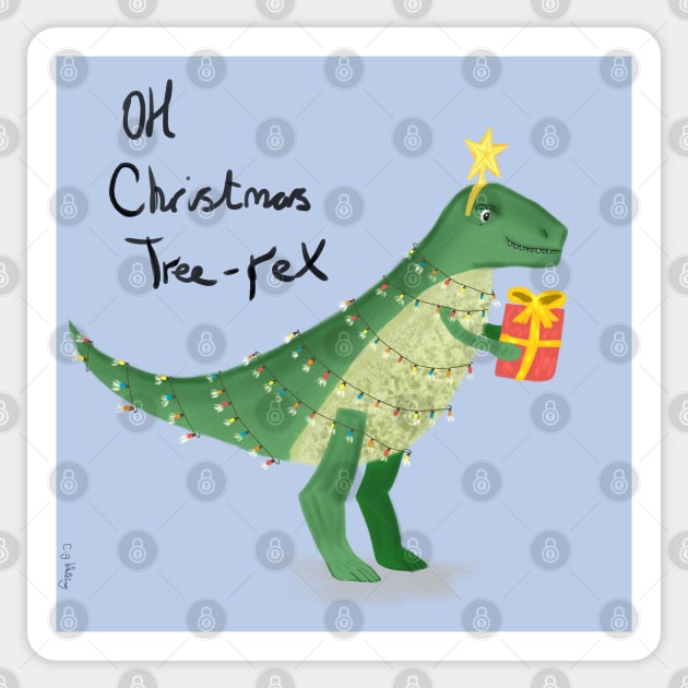 Oh Christmas tree rex Sticker by Charlotsart